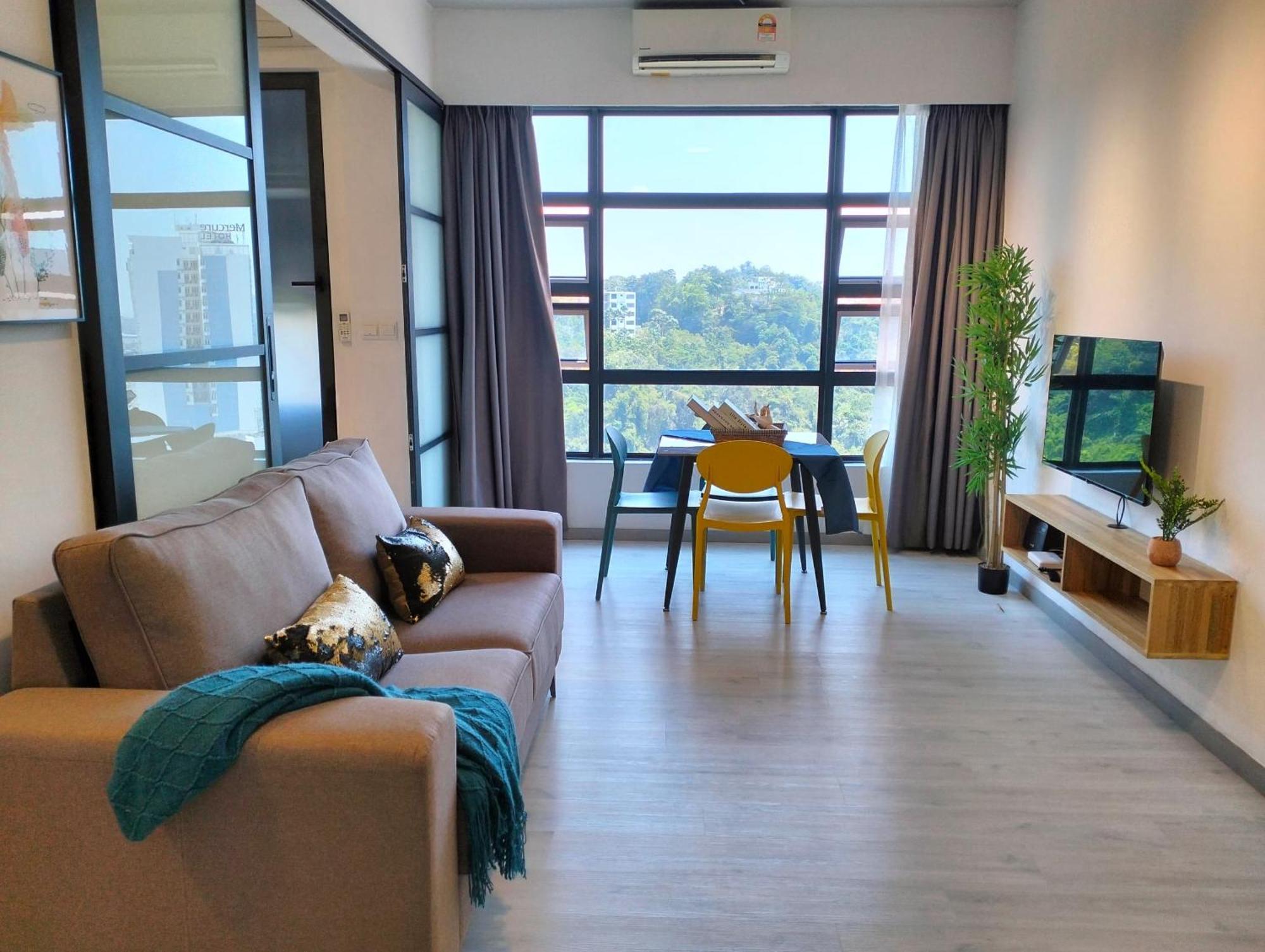 Jq1 Sea & Pool Or City View Wifi I Washing Machine For Some Units I Cuckoo Water Jesselton Quay By R2 亞庇 外观 照片