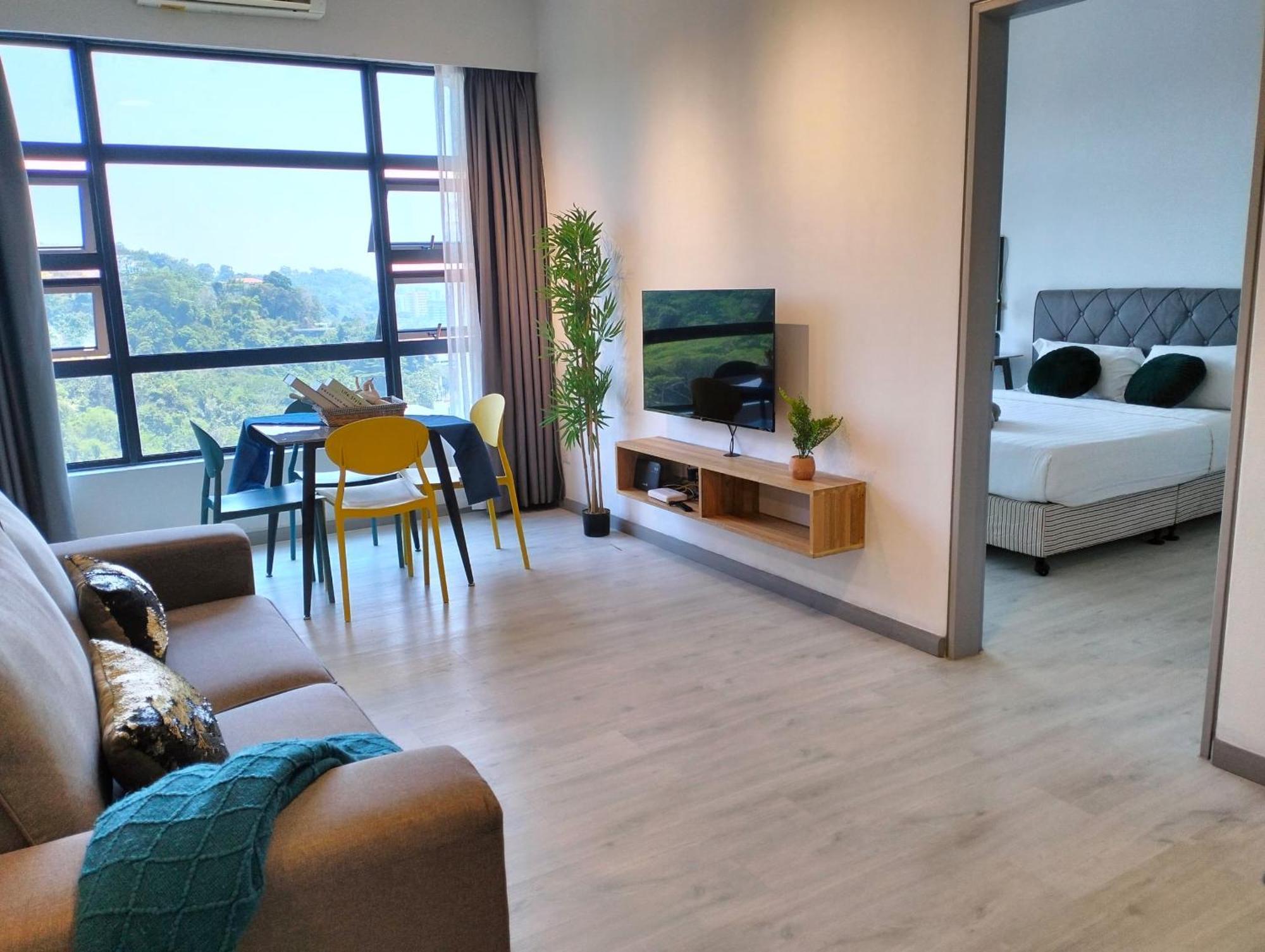 Jq1 Sea & Pool Or City View Wifi I Washing Machine For Some Units I Cuckoo Water Jesselton Quay By R2 亞庇 外观 照片