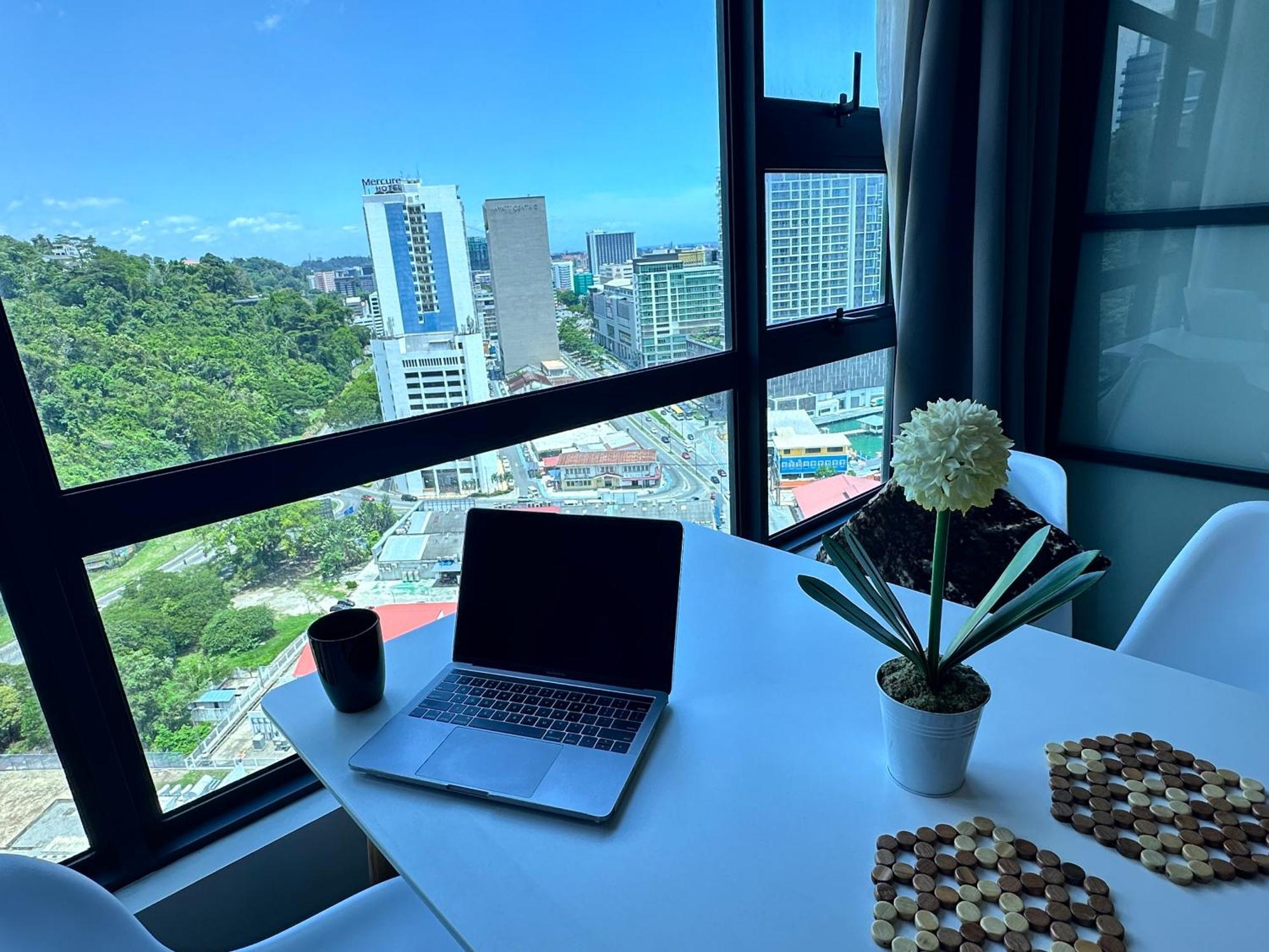 Jq1 Sea & Pool Or City View Wifi I Washing Machine For Some Units I Cuckoo Water Jesselton Quay By R2 亞庇 外观 照片