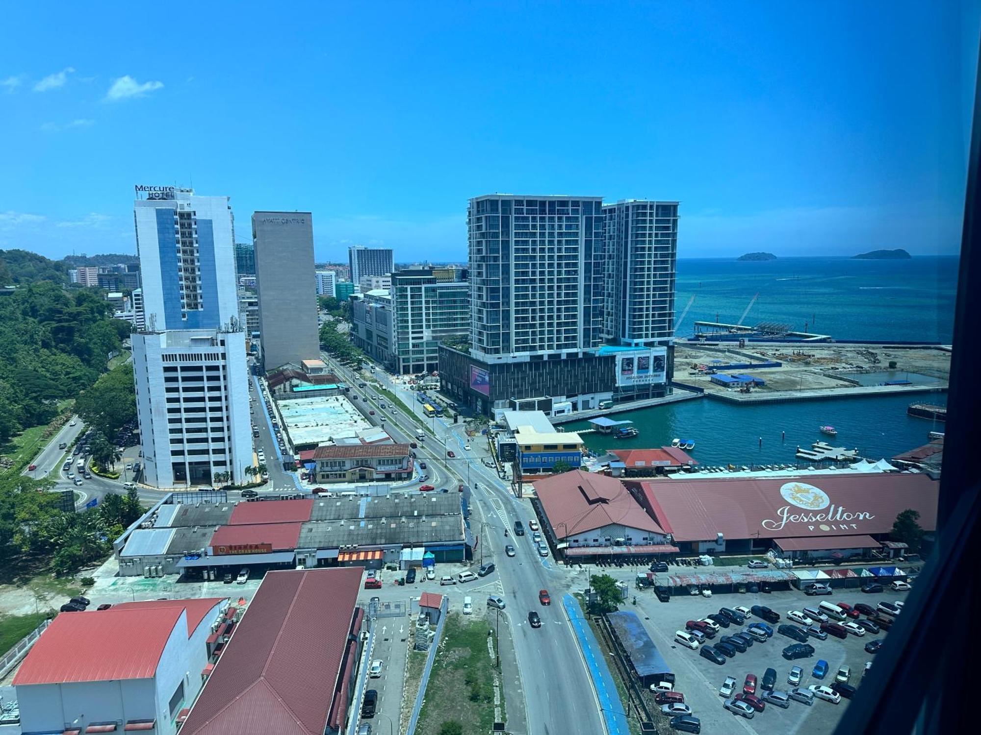 Jq1 Sea & Pool Or City View Wifi I Washing Machine For Some Units I Cuckoo Water Jesselton Quay By R2 亞庇 外观 照片