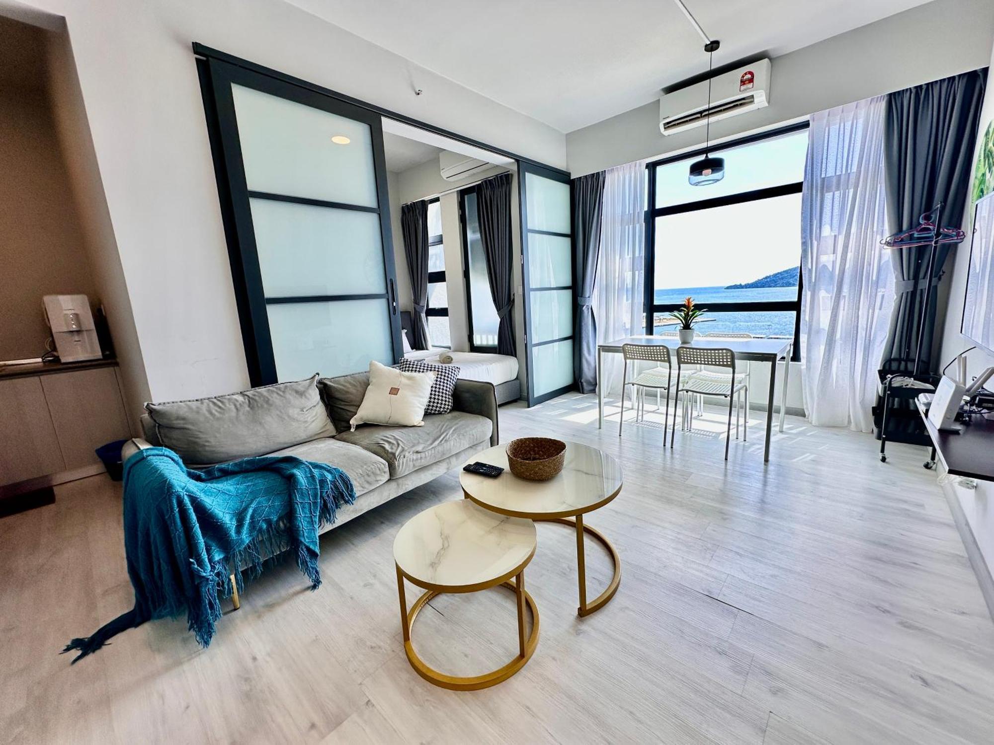 Jq1 Sea & Pool Or City View Wifi I Washing Machine For Some Units I Cuckoo Water Jesselton Quay By R2 亞庇 外观 照片