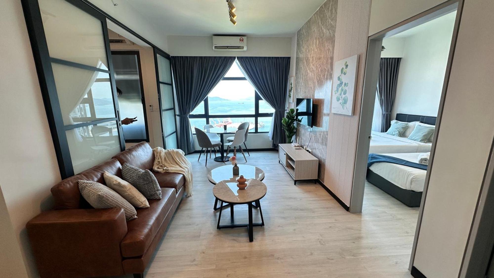 Jq1 Sea & Pool Or City View Wifi I Washing Machine For Some Units I Cuckoo Water Jesselton Quay By R2 亞庇 外观 照片